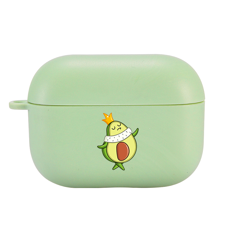 Cute Avocado Candy Color AirPods AirPods Pro Soft Silicone Case