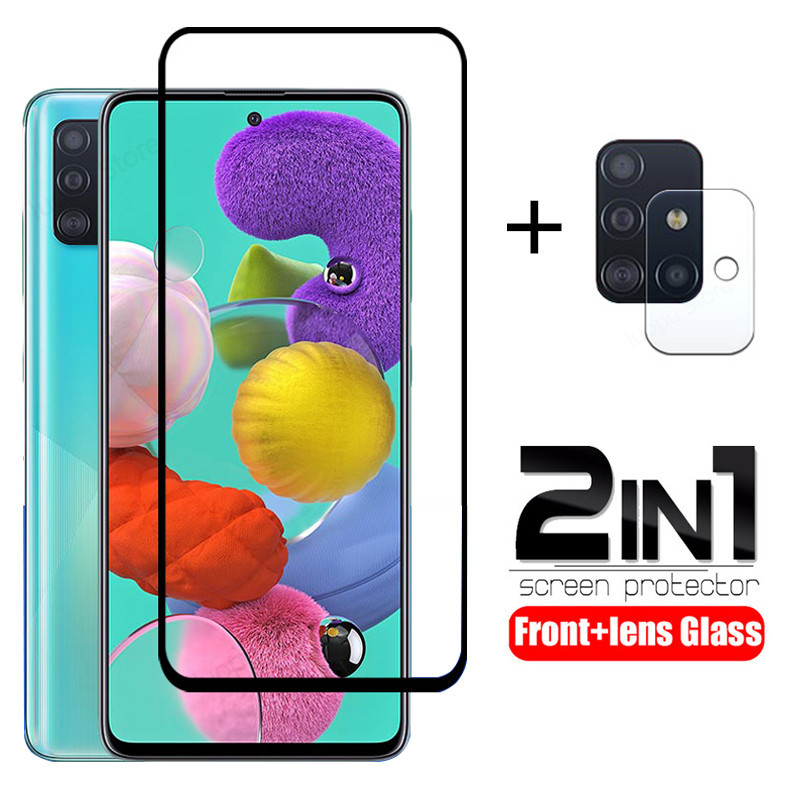 2 in 1 Tempered Glass Camera Screen Protector for Samsung