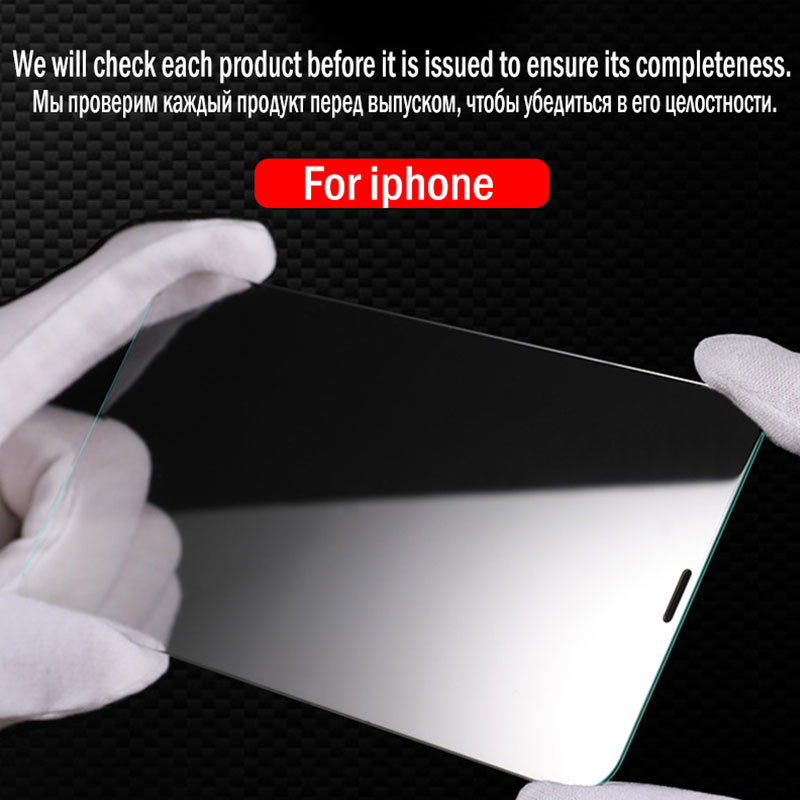 3Pcs Full Cover Tempered Glass Screen Protector for iPhone
