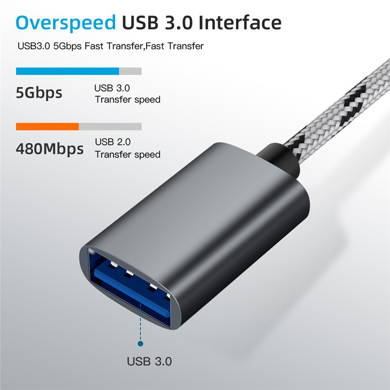 Type-C Micro USB to USB 3.0 2 In 1 Adapter