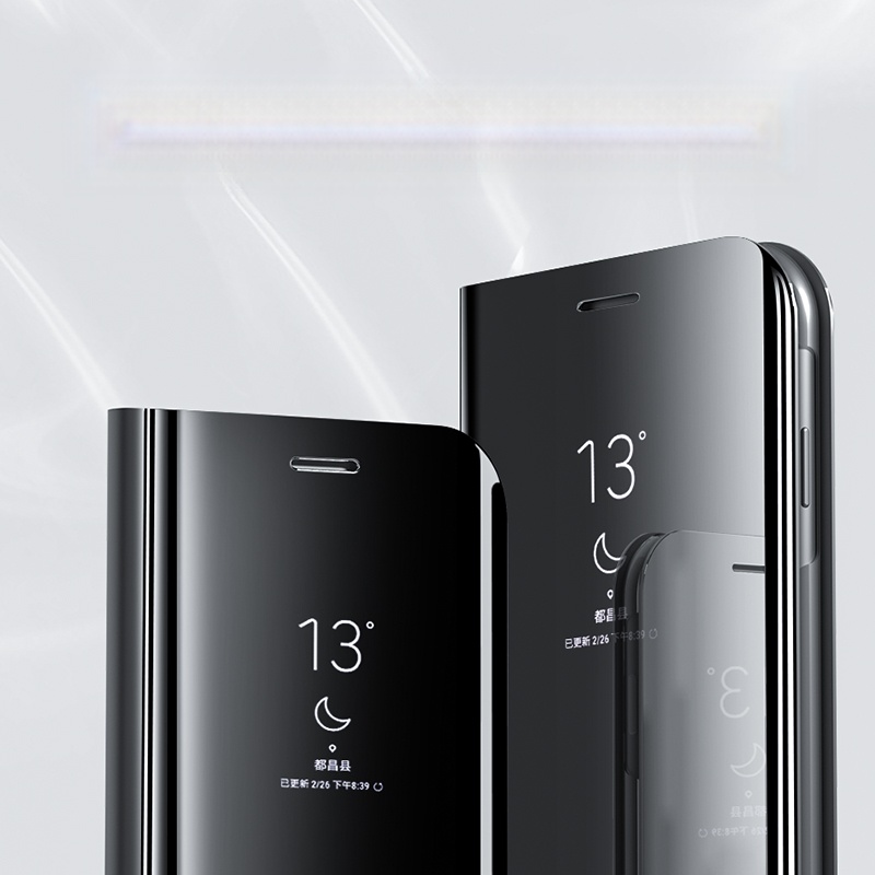 Mirror Flip Leather Case for Samsung