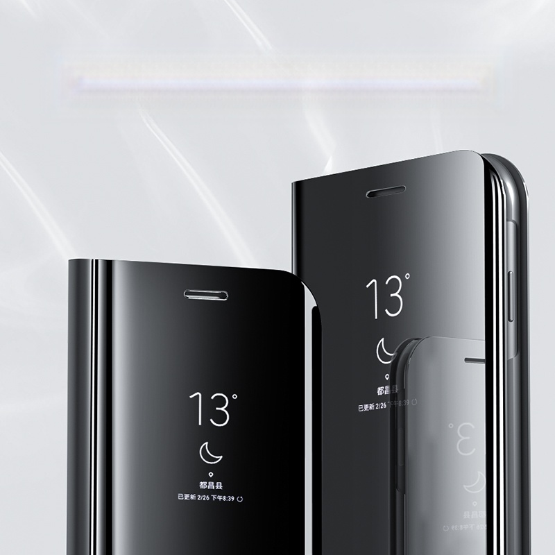 Mirror Flip Leather Case for Samsung