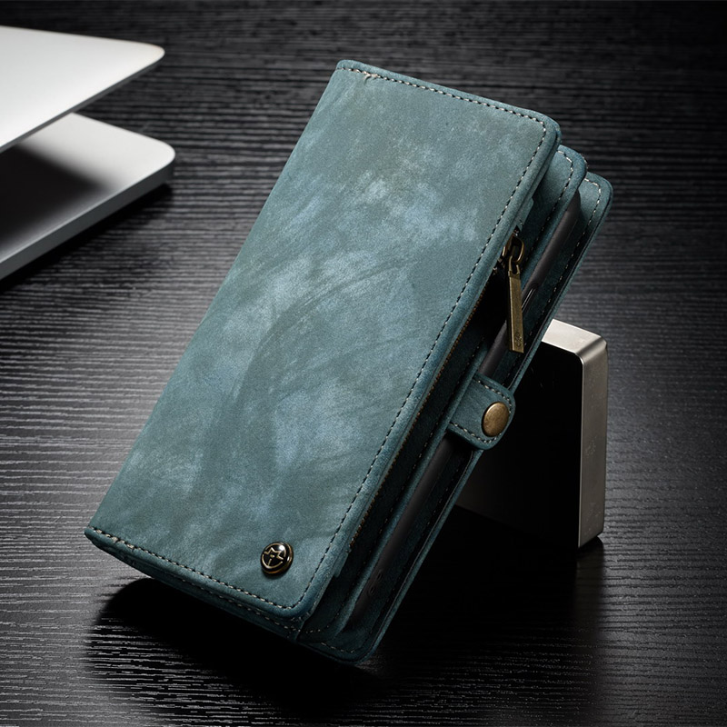 Leather Flip Stand Card Slot Wallet Case for Samsung