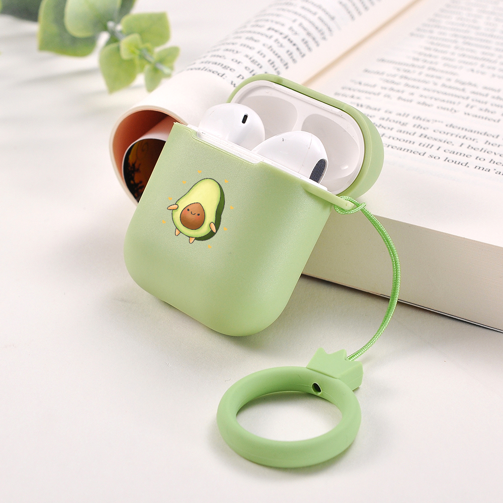 Cute Avocado Candy Color AirPods AirPods Pro Soft Silicone Case