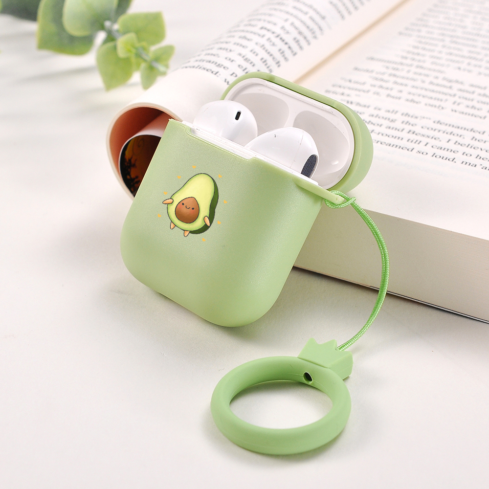Cute Avocado Candy Color AirPods AirPods Pro Soft Silicone Case