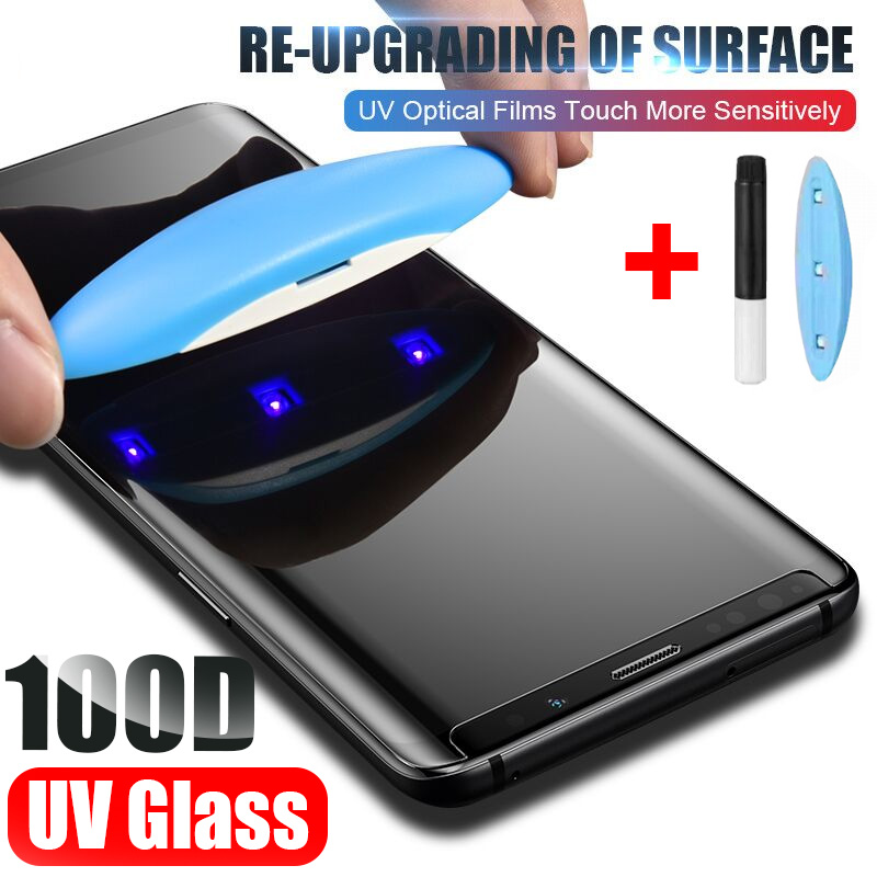 UV Curved Tempered Glass Screen Protector for Samsung