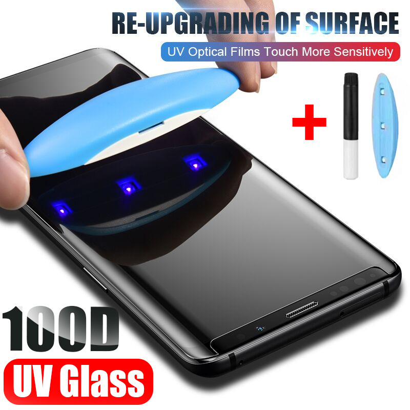 UV Curved Tempered Glass Screen Protector for Samsung