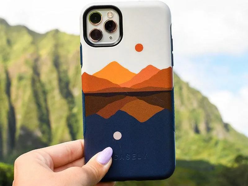 Day & Night Colorblock Mountains Phone Case