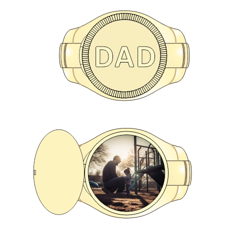Personalized Father's Day Photo Ring