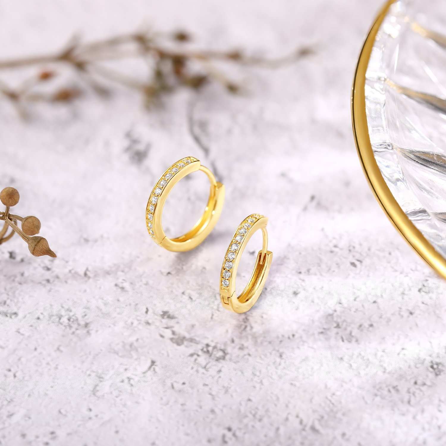 "Forever Lasting" Sterling Silver Hoop Earrings