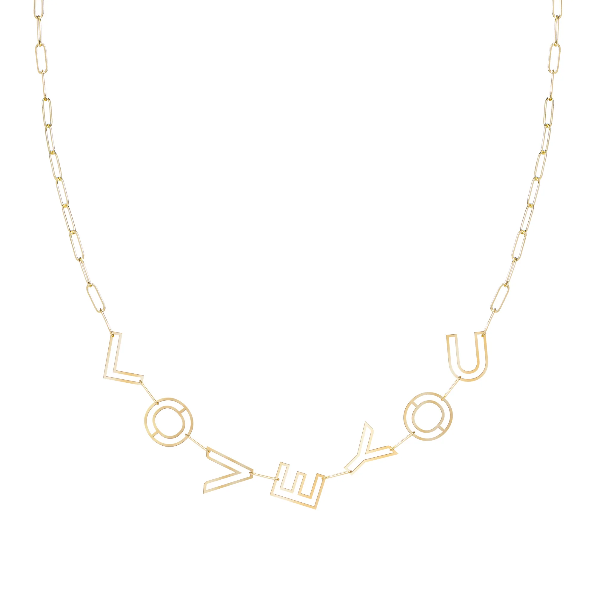 Hollow Name Necklace