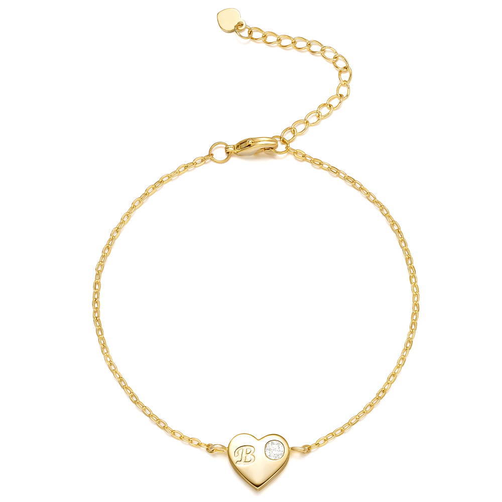 Joycenamenecklace initial Bracelet