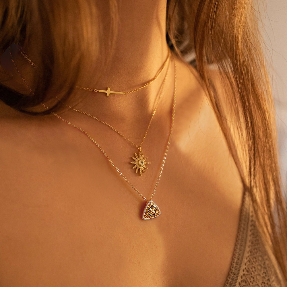 Joycenamenecklace Triangle Necklace