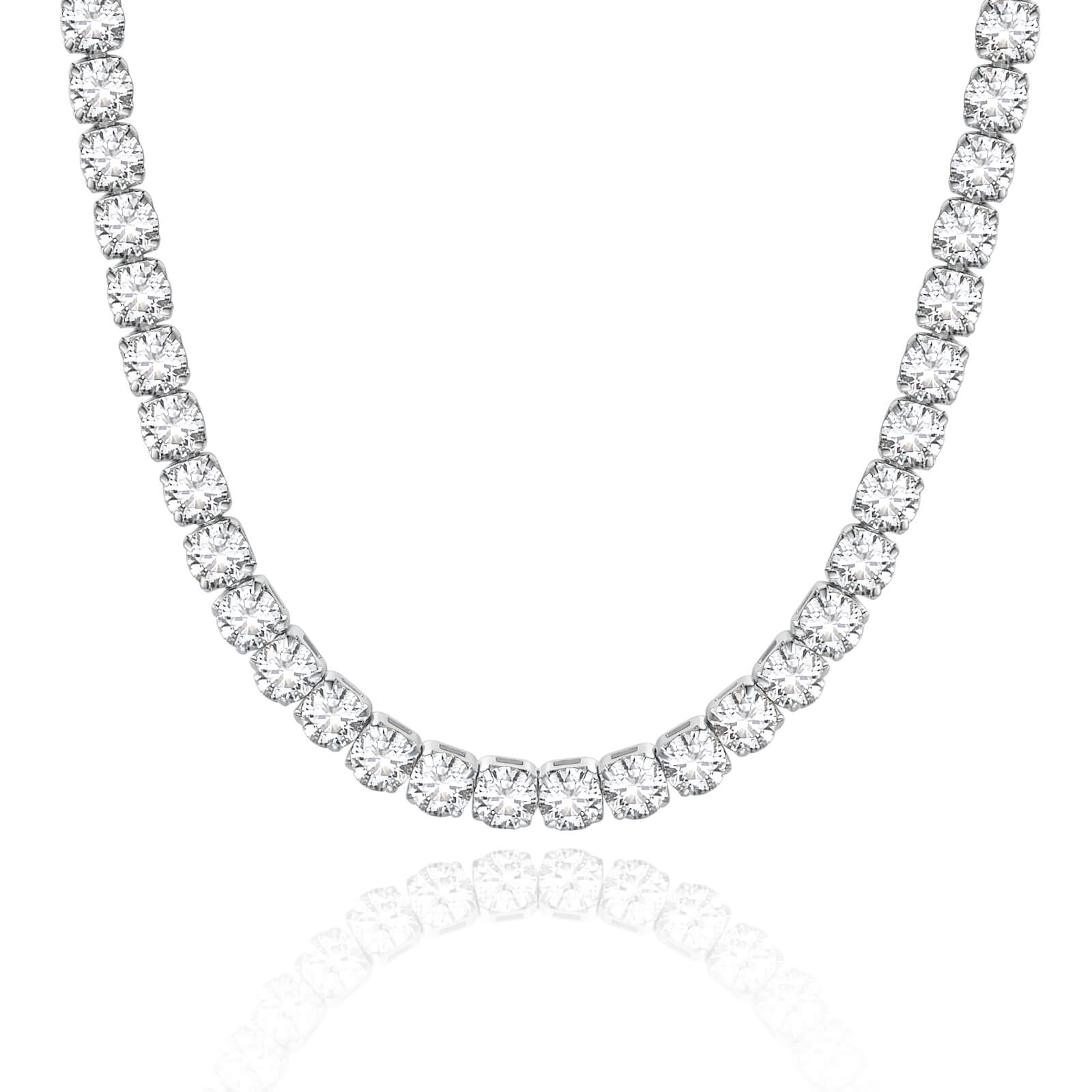 Bling Square Tennis Necklace