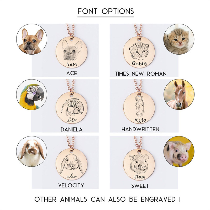 Personalized Engraved Pet Photo Keychain