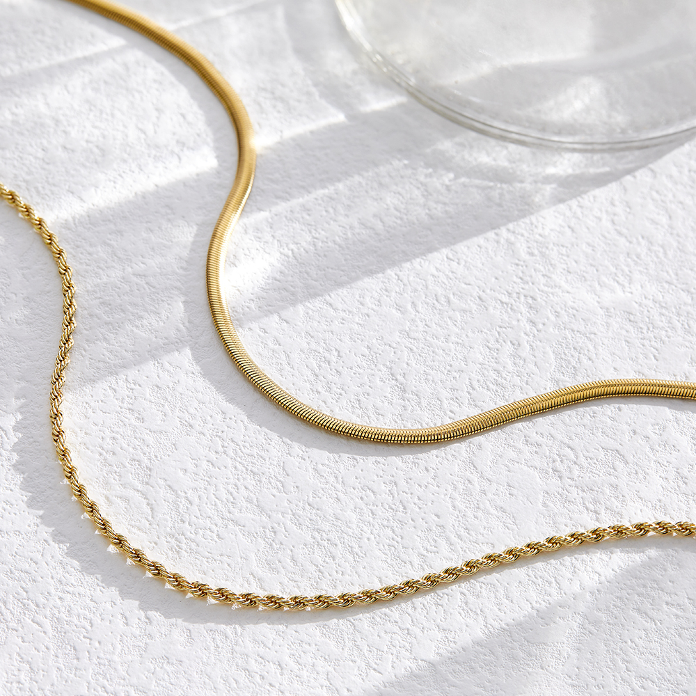 14k Gold Plated Stylish Snake Chain