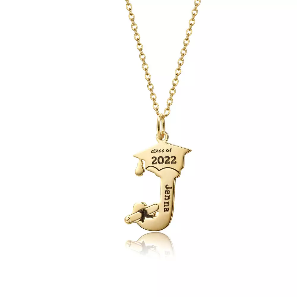 Custom Capital Initial Letter Name Necklace