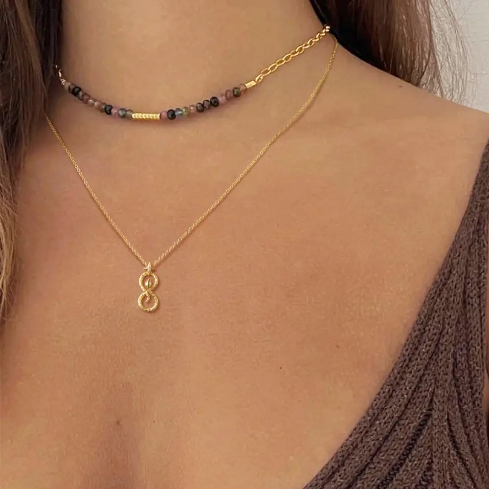 Dainty Gold Snake Necklace