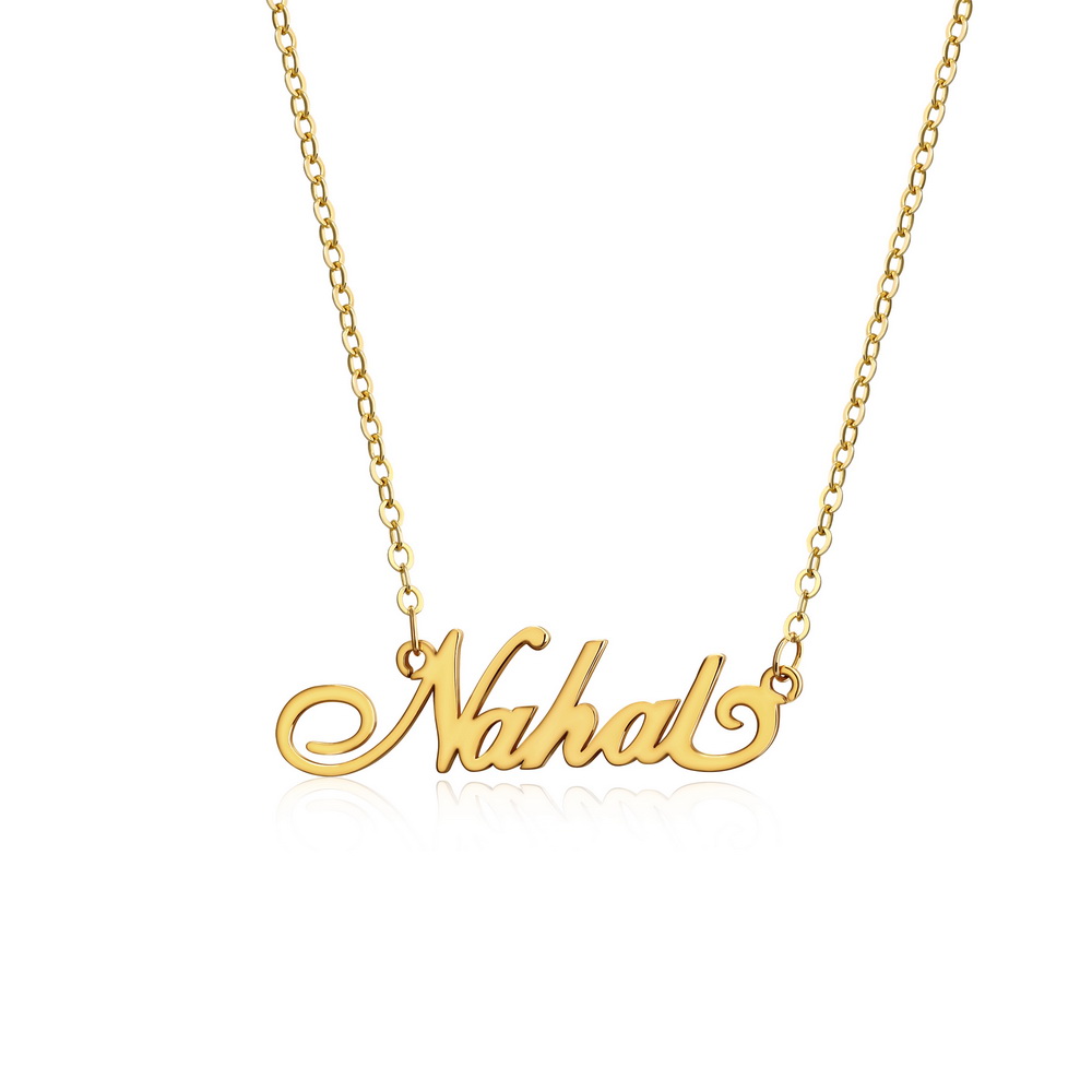 Personalized  Carrie Name Necklace 18K Gold Color
