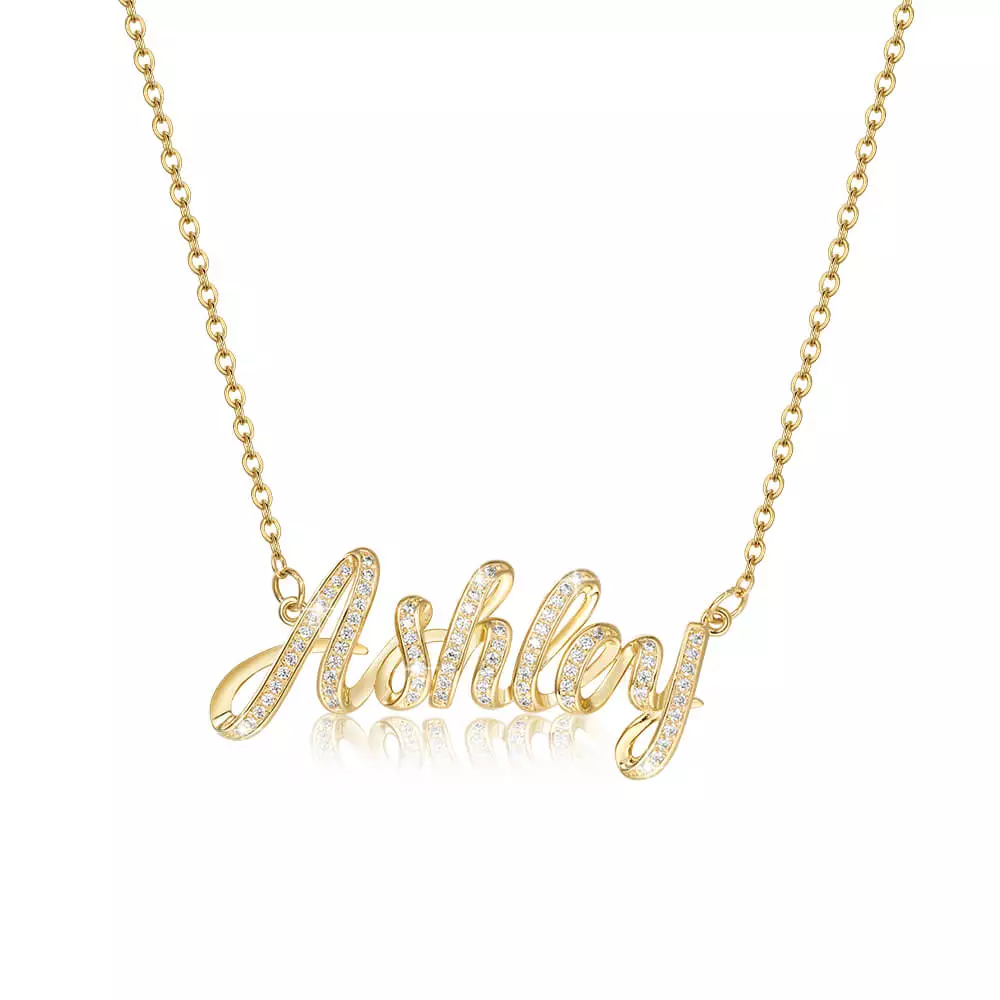 Sterling Silver Dimensional Name 