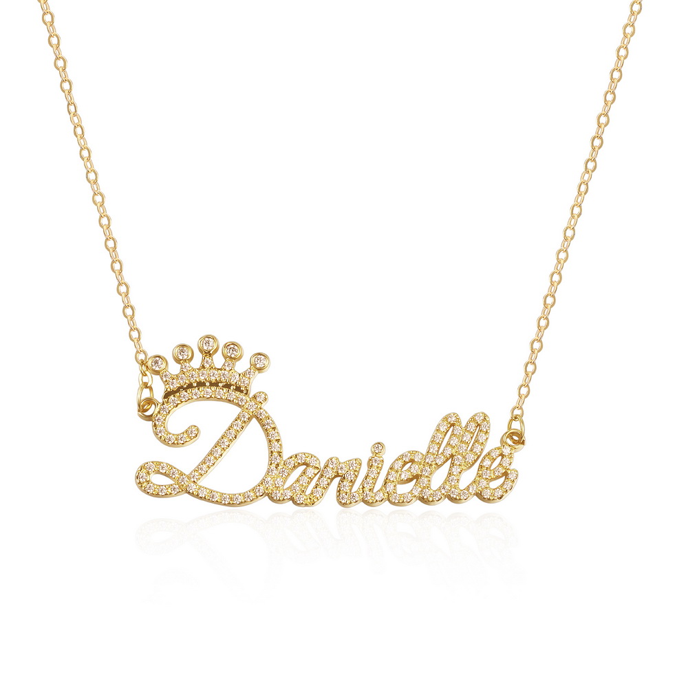Sterling Silver Name Necklace With 