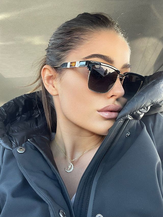 Gold Crescent Moon Phase Pendant Necklace