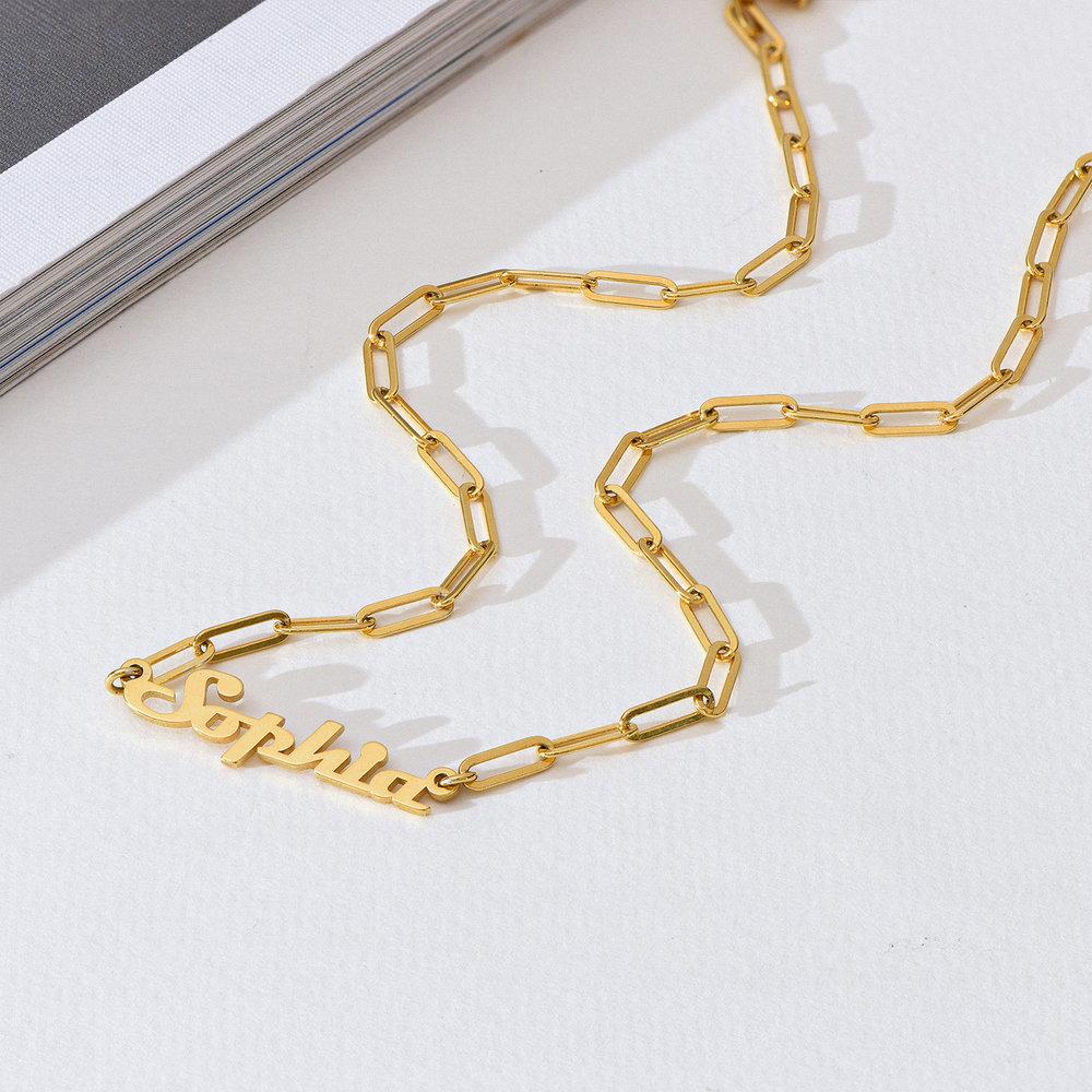 Name Plate Gold Necklace