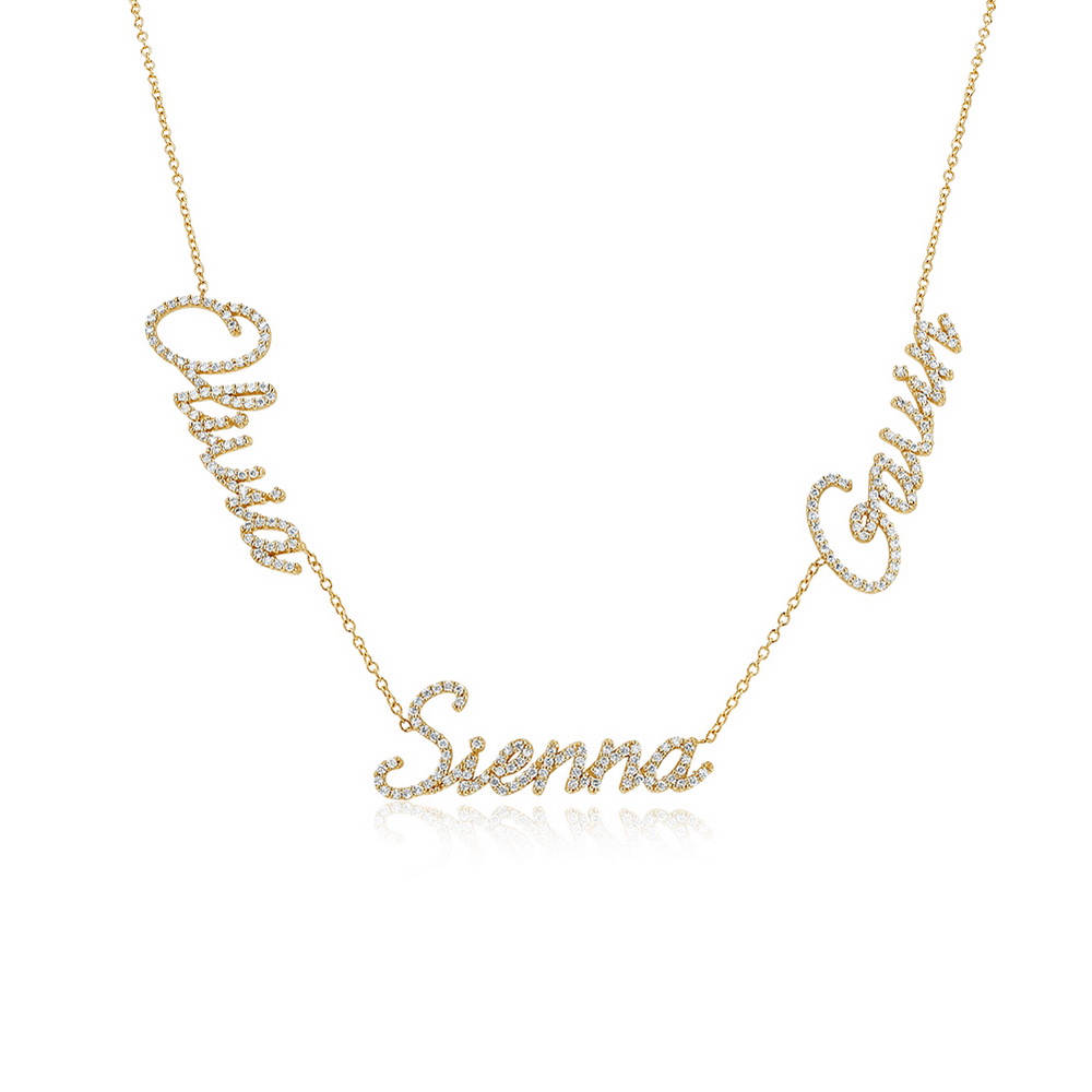 Mothers Necklace with Children's Names

