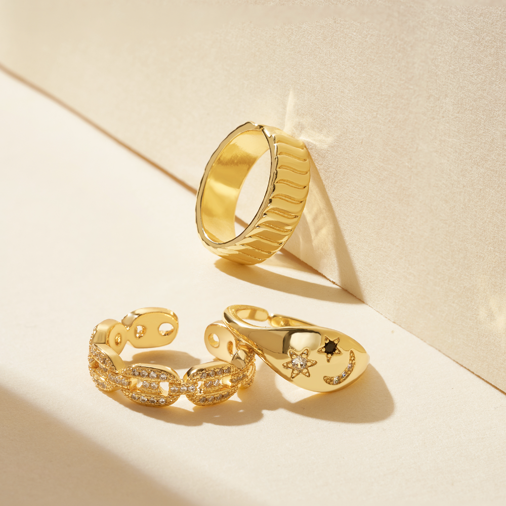 Trendy Adjustable Open Knuckle Rings For Women-3Pcs