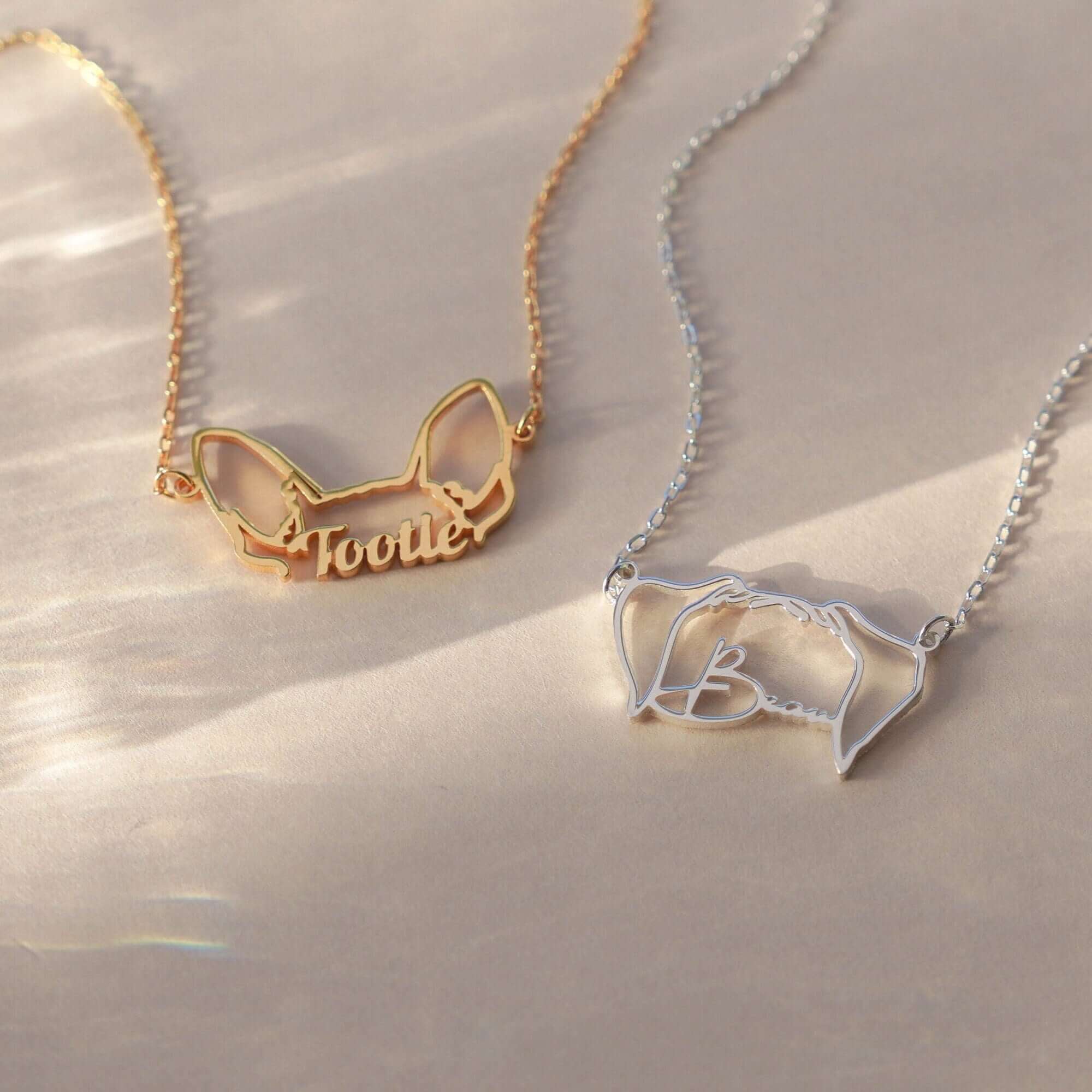 Personalized Dog Ears Necklace