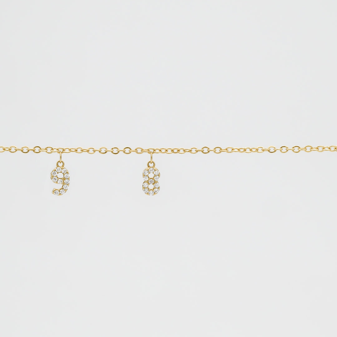 Spaced Custom Name Belly Chain