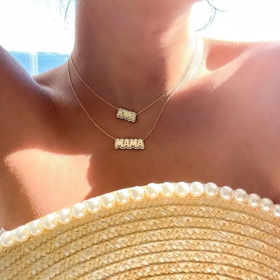 Customized Angel Number Bubble Necklace