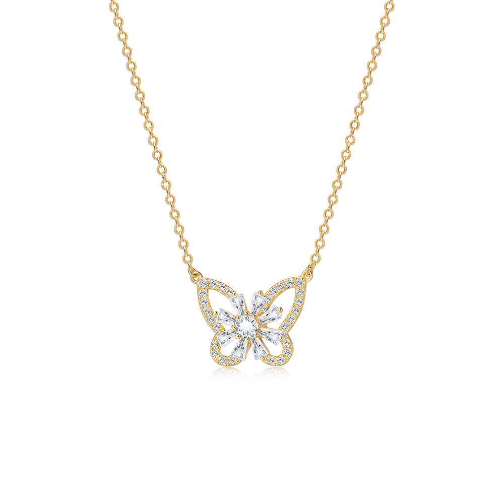 joyce name butterfly necklace
