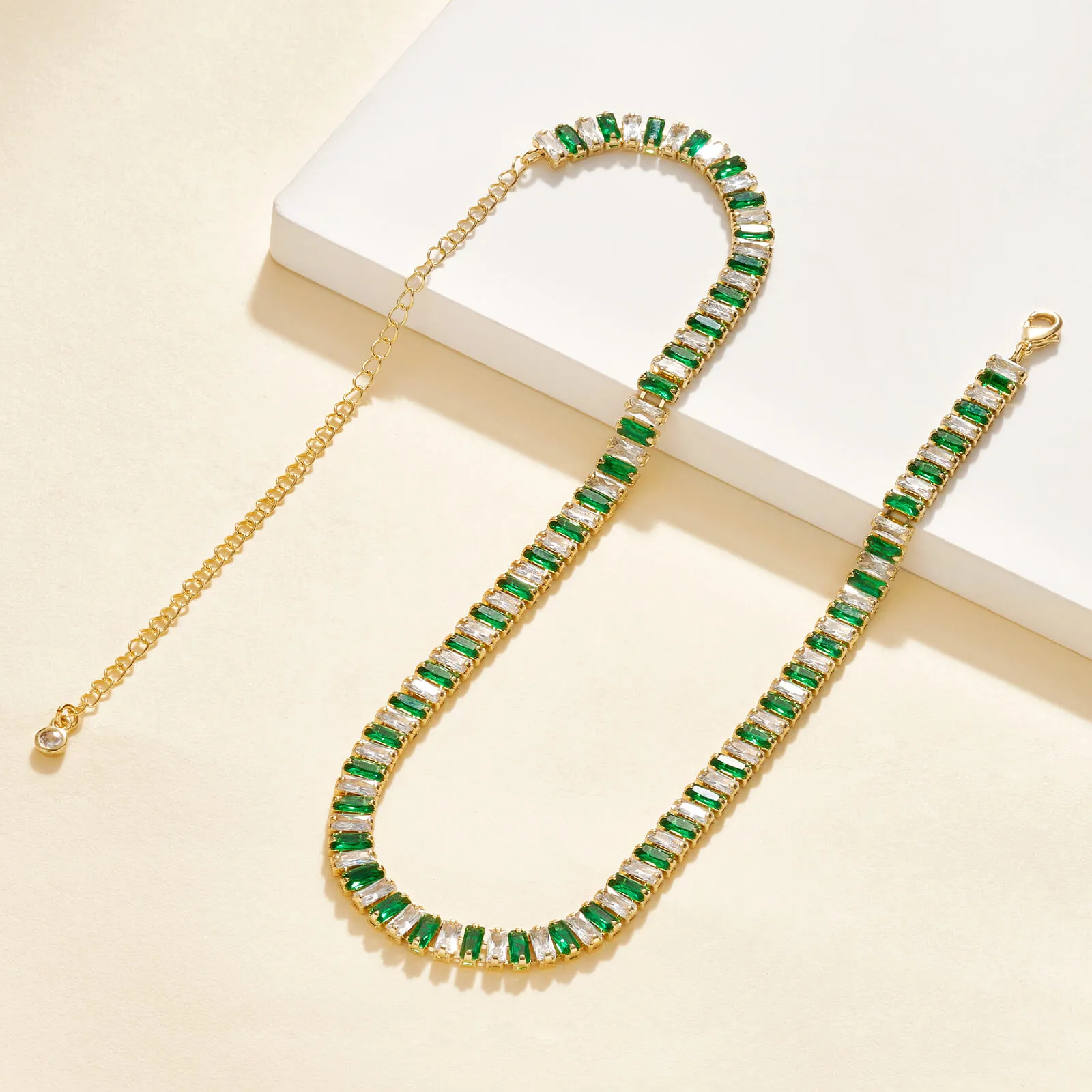 Baguette Tennis Necklace