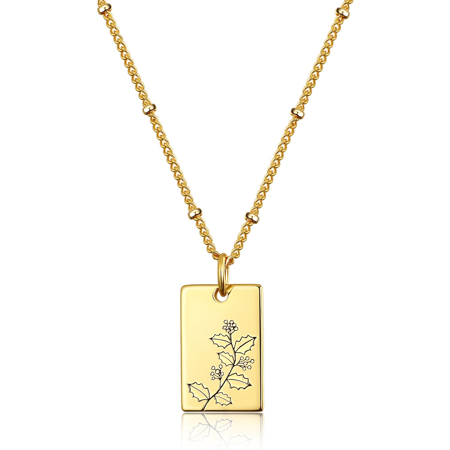 Birth Month Flower Necklace