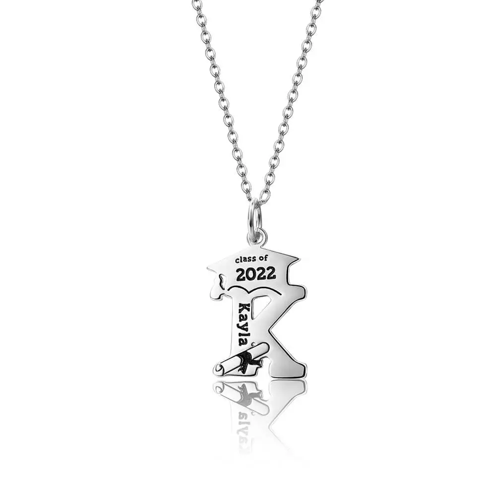 Custom Capital Initial Letter Name Necklace