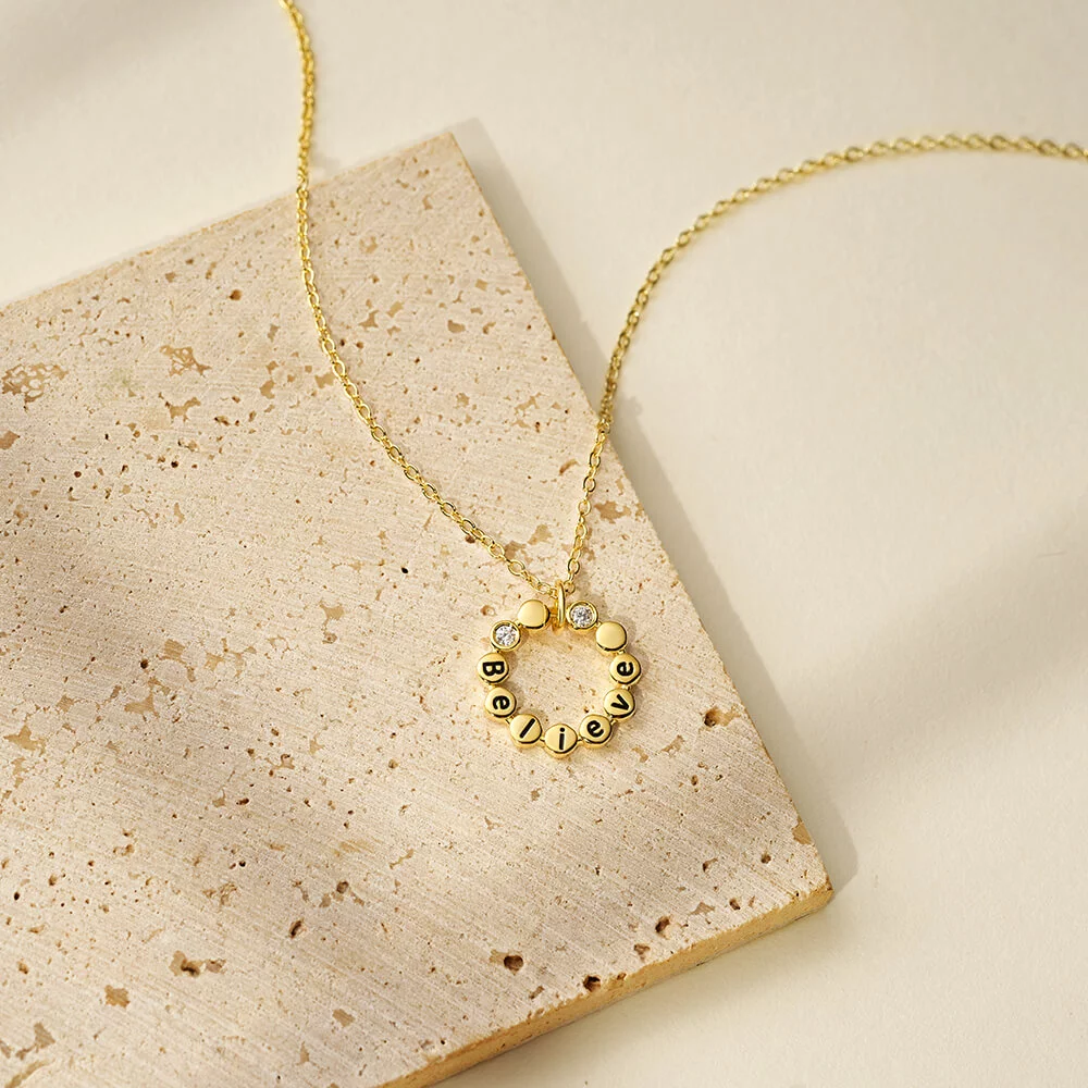 Joycename Believe Charm Necklace