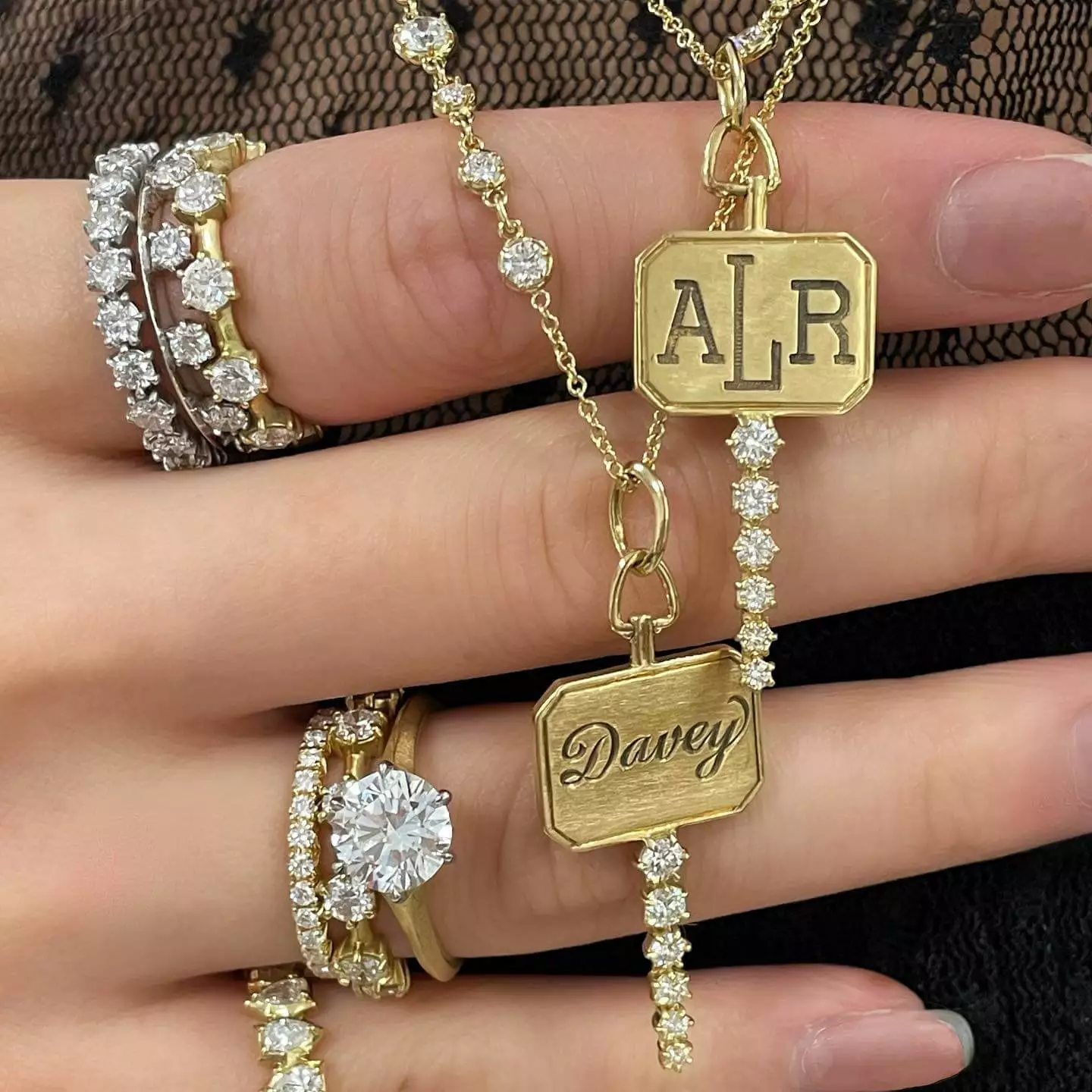 Joycename Personalized  Key Name Necklace