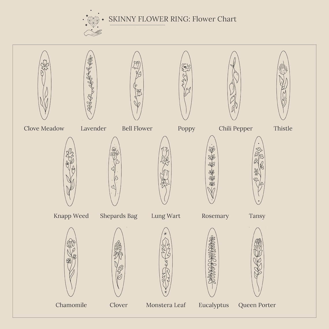 Thin Custom Ring with Engraved Flowers Minimalist