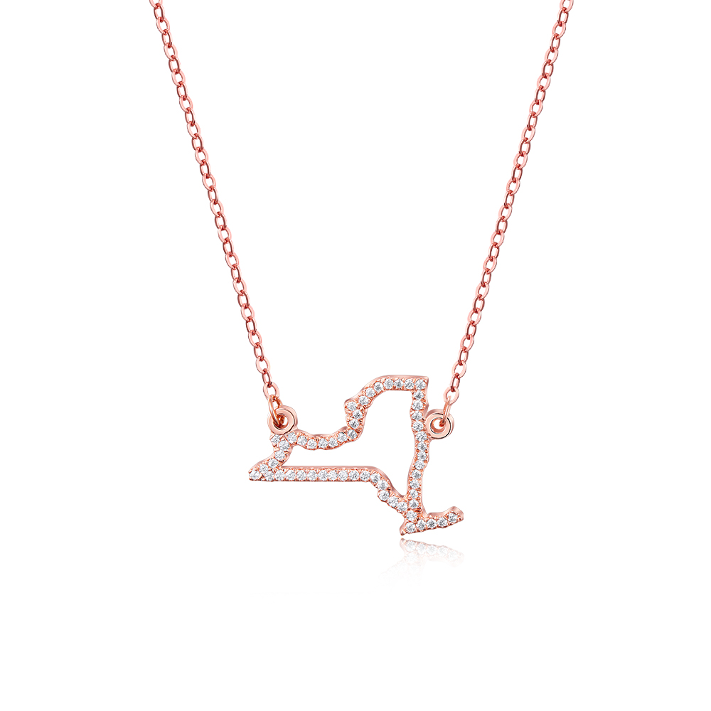 Country Map Necklace