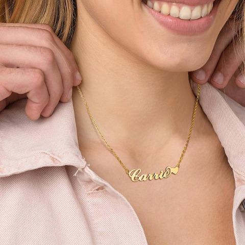 Cstom Nameplate Necklace