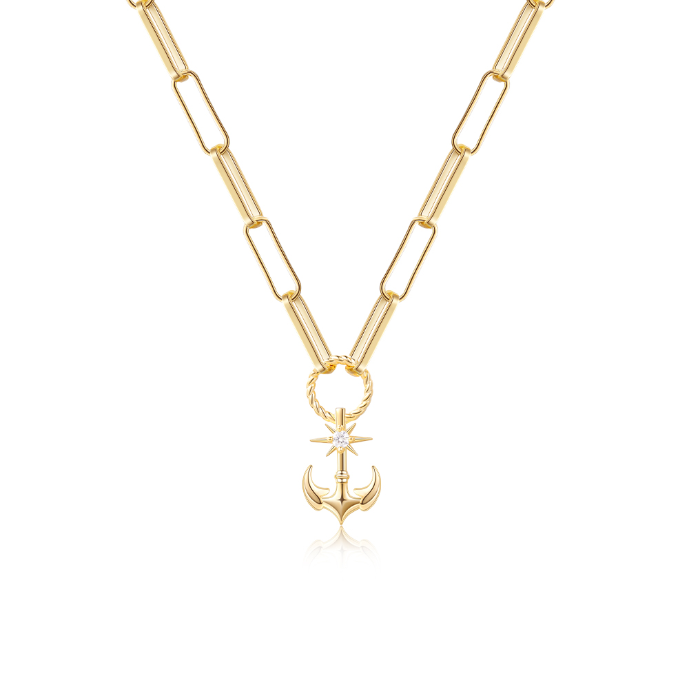  Anchor Pendant Necklace