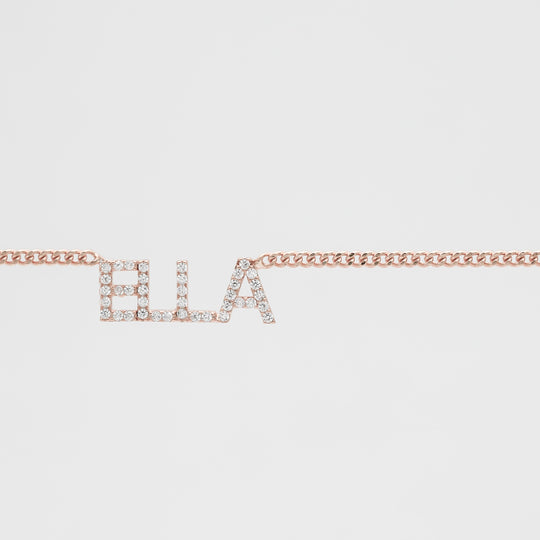 Dazzling Custom Name Belly Chain 