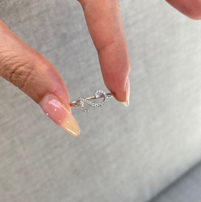 14K Gold Number Ring