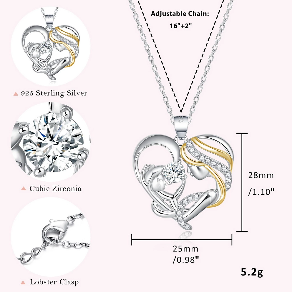 Joycenamenecklace Best Gifts Mother Daughter Necklace for Women