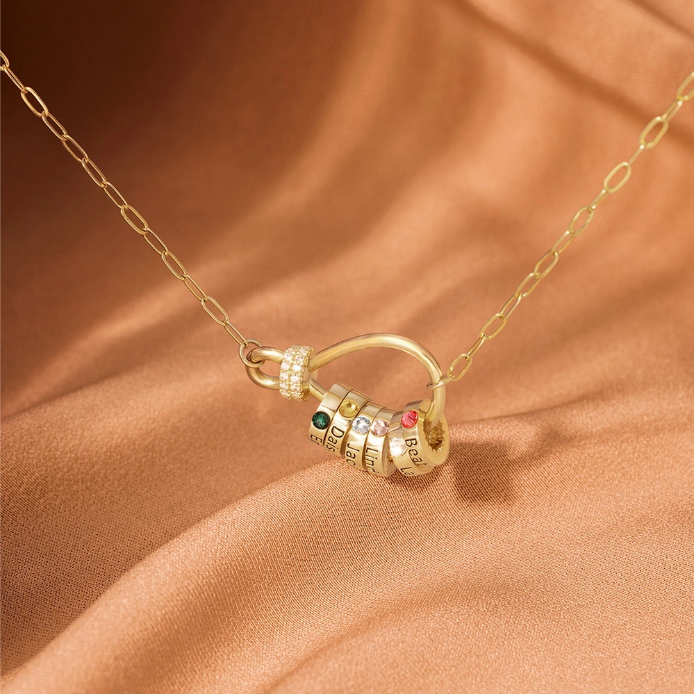 Birthstone Name Necklace