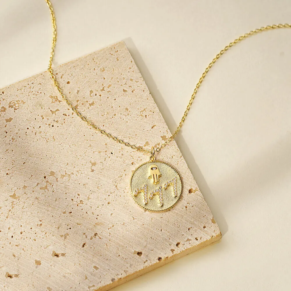 Custom Circle Angel Number Necklace