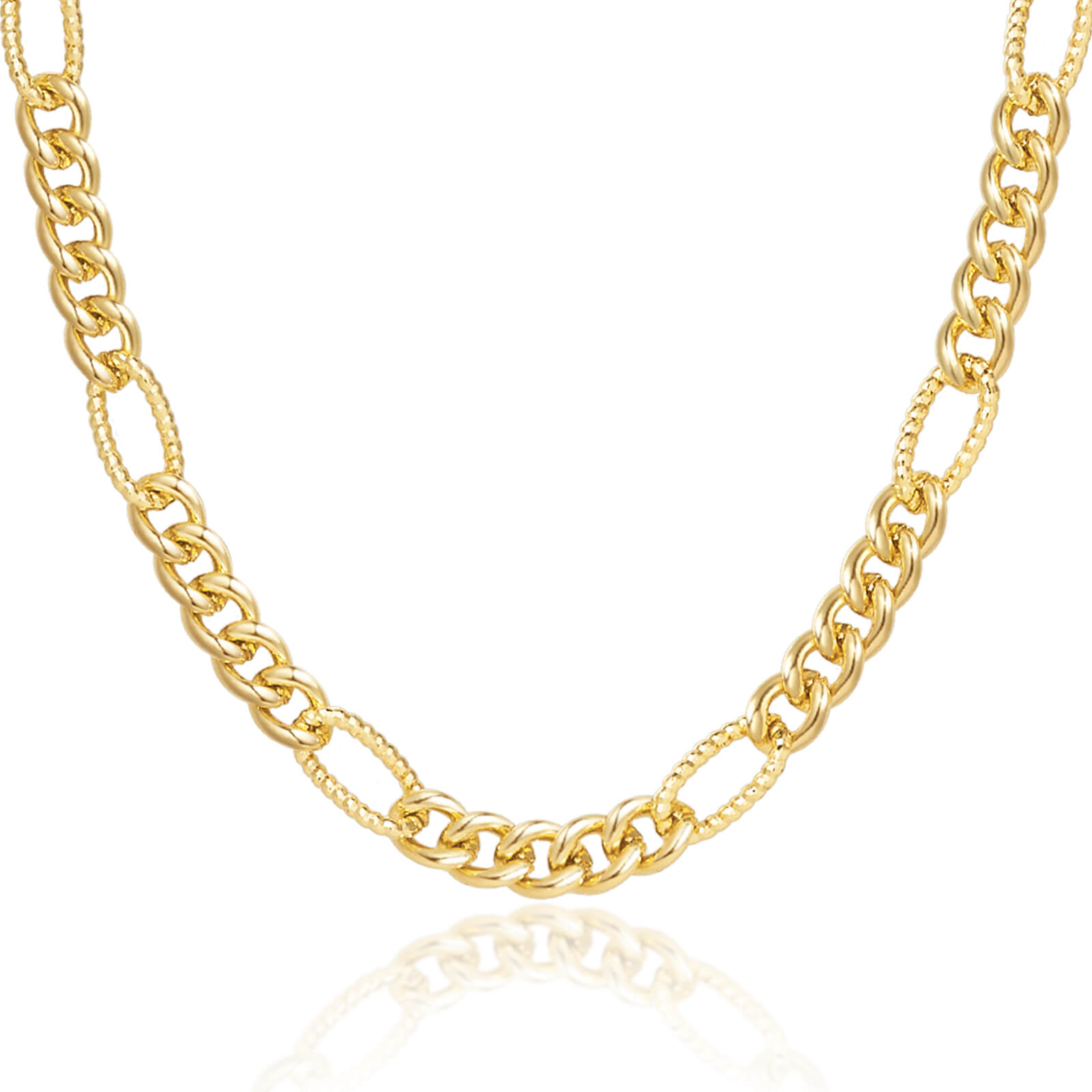 5mm Figaro Chain Link Necklace