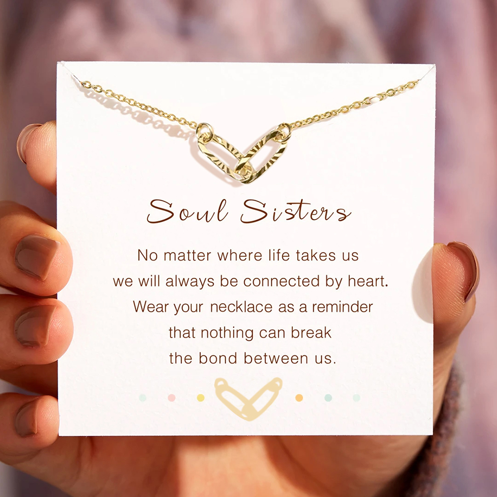 Interlocking Oval Necklace Gift