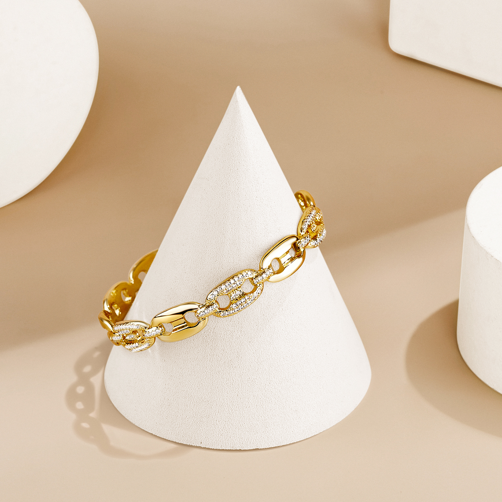 Gold Bracelet 14k Gold Plated Dainty Cuff Bracelets